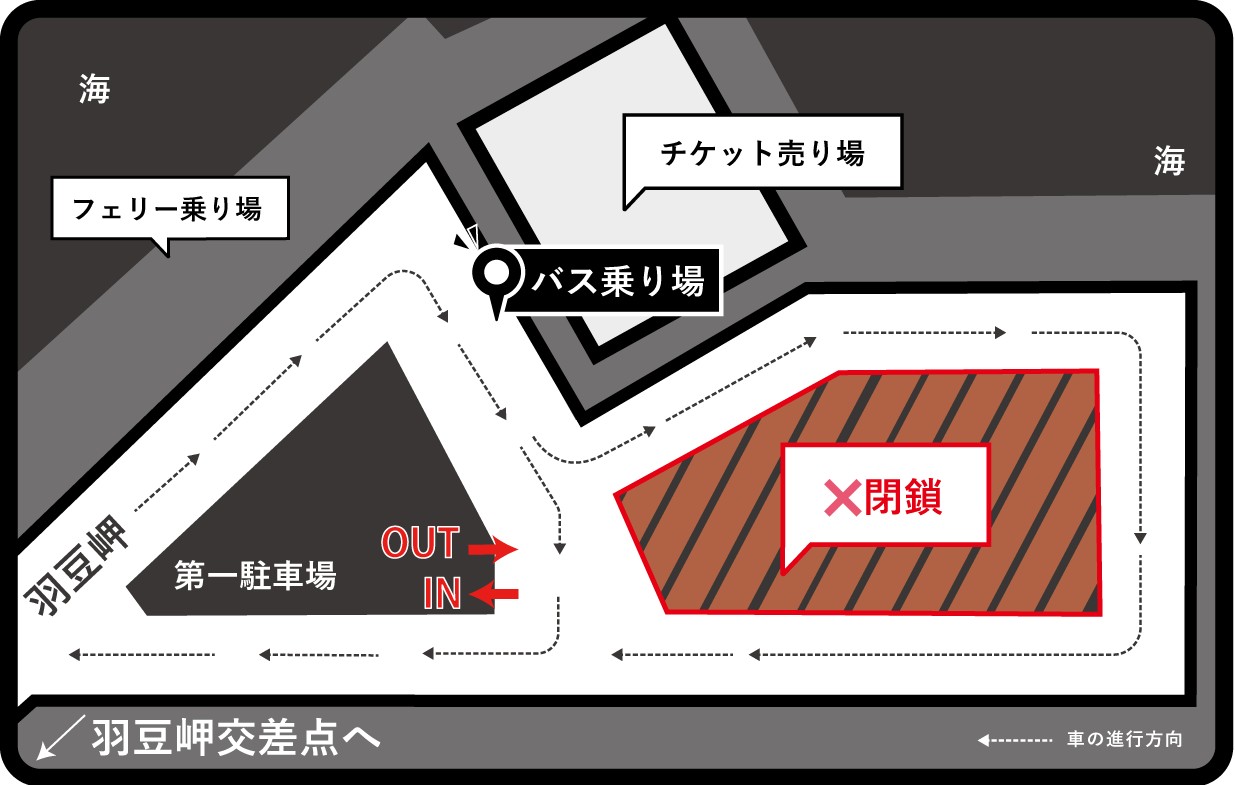 シャトルバス乗り場